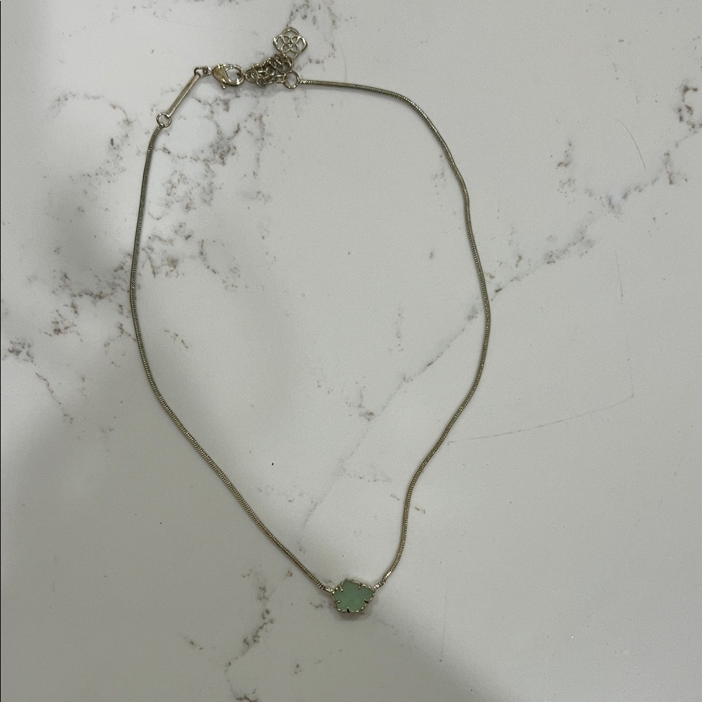 Kendra Scott Mint Green Pendant Necklace